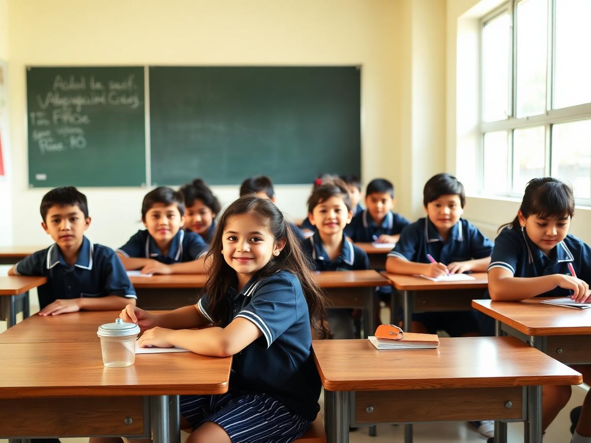 Alunos do Ensino Fundamental em sala de aula